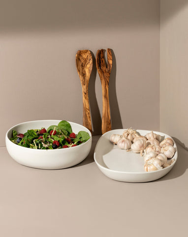 Serving Platter, Bowl & Olive Wood Set