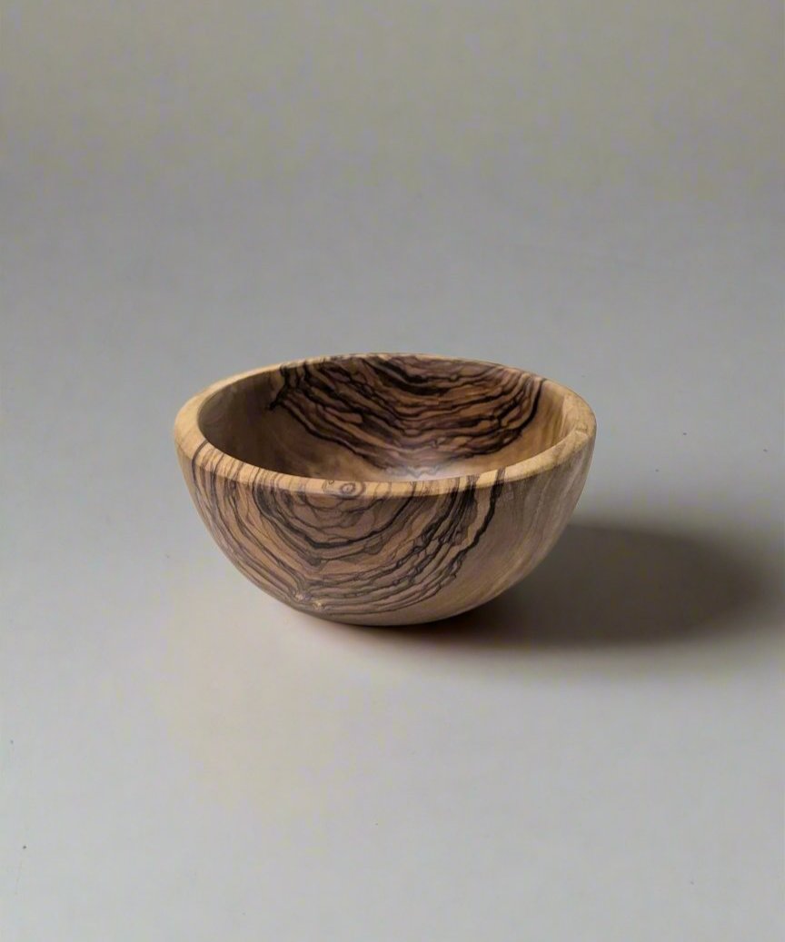 Natural Olive Wood Square Condiment Bowl